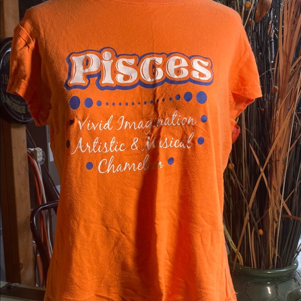 Orange Pisces Graphic Tee